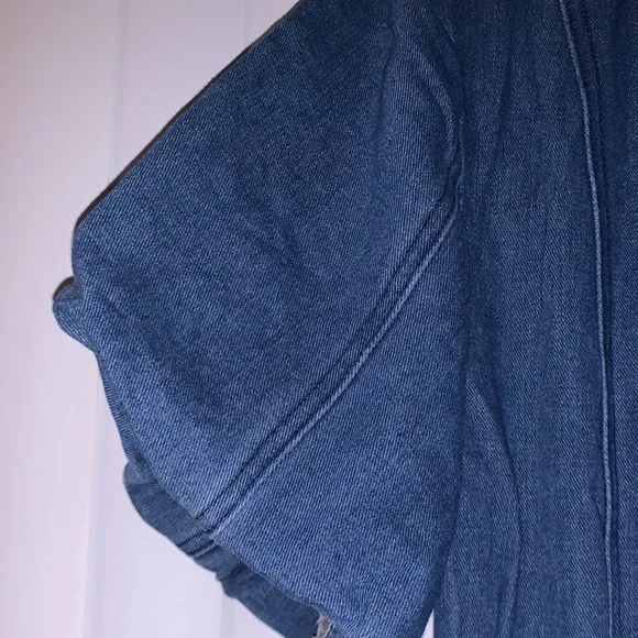 Stylish Blue Denim Dress - Picture 4 of 6